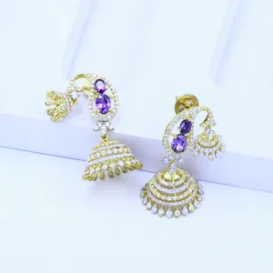 Amethyst Jhumka Earrings