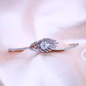 Feather Grace Silver Bracelet