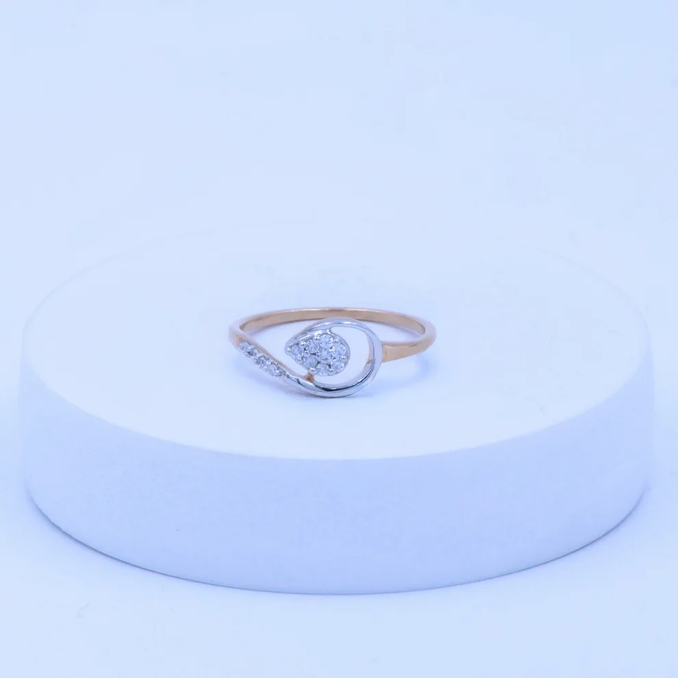 Infinity Swirl CZ Ring