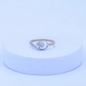 Infinity Swirl CZ Ring