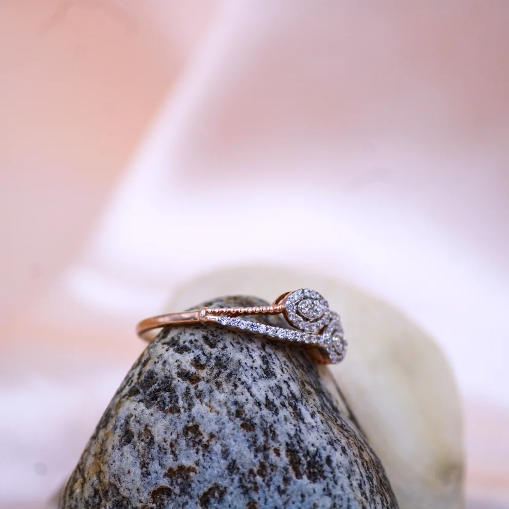 Elysia Twin Halo Ring