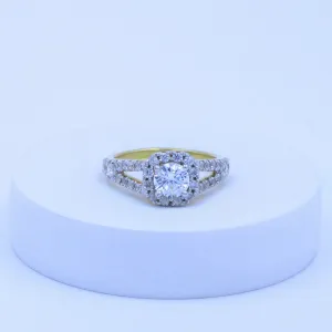 Classic Cushion Halo Ring