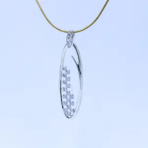 Minimal Oval Pendant