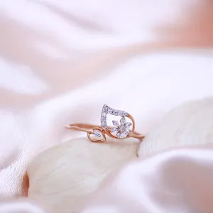 Petal Heart Accent Ring