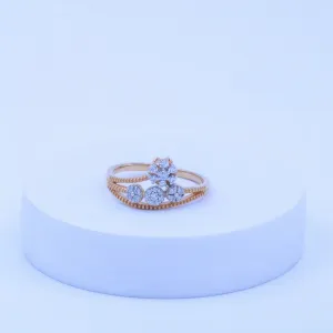 Trio Bloom Cluster Ring