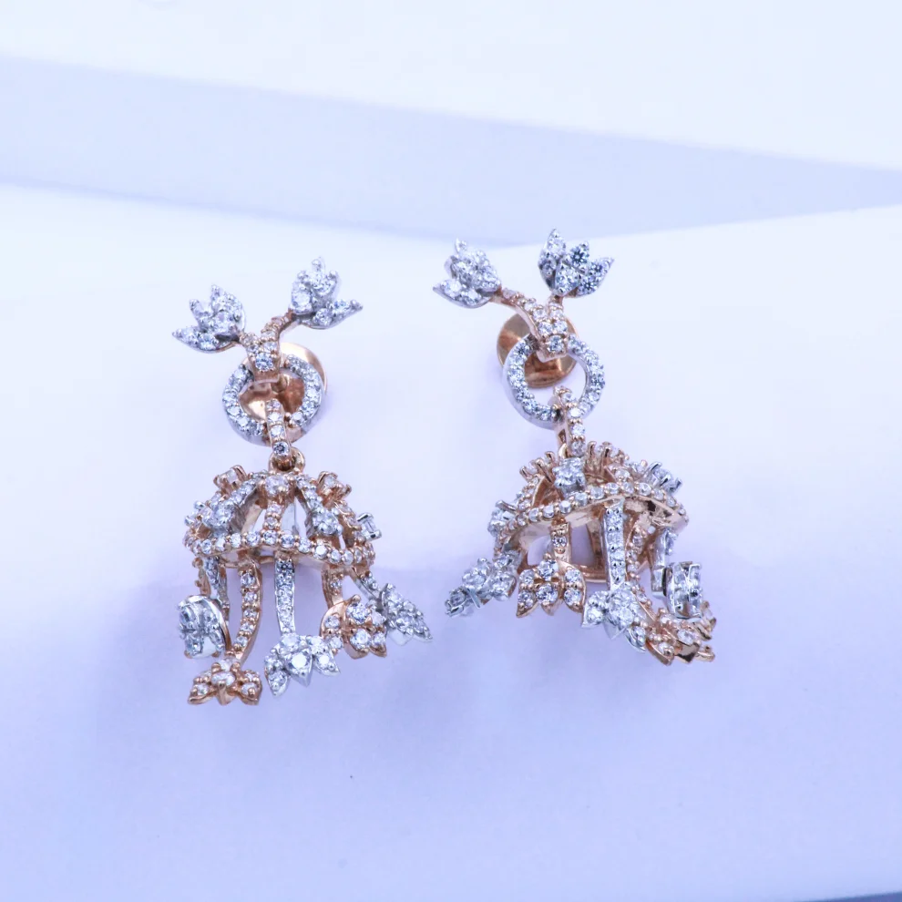 Designer Dome Jhumka Earrings